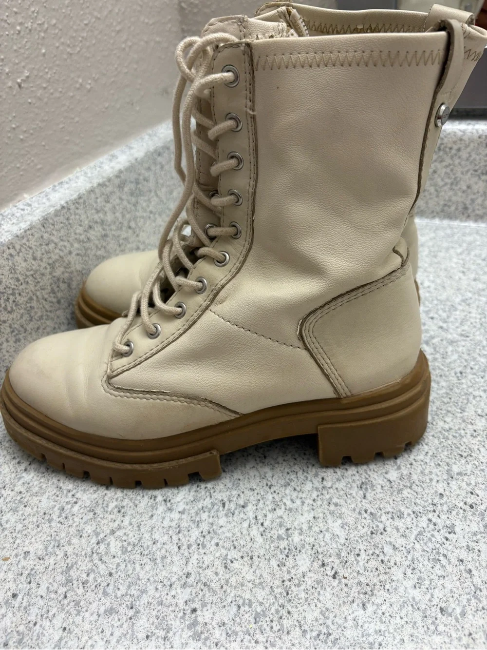Aldo Kids Tan Lug-Sole Boots